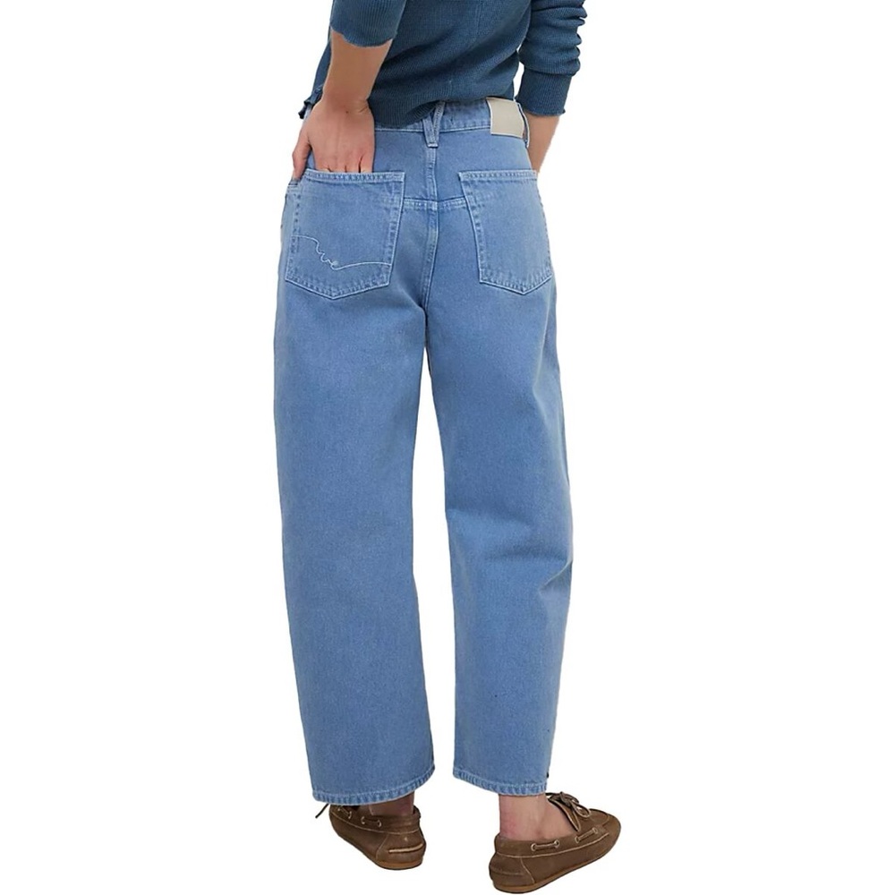 Free People Deep Trance Dropped Boyfriend Jeans Blue - Size 25 - Picture 9 of 10